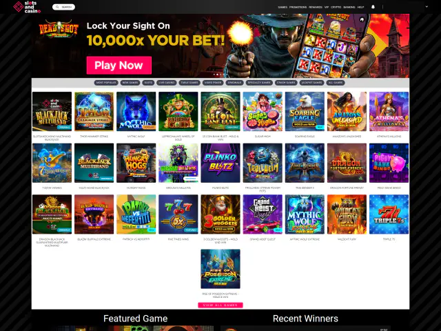 SlotsandCasino homepage